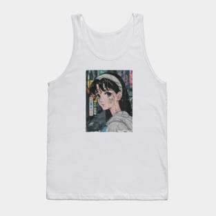 Anime Retro Vintage Art City 70s 80s 90s Tank Top